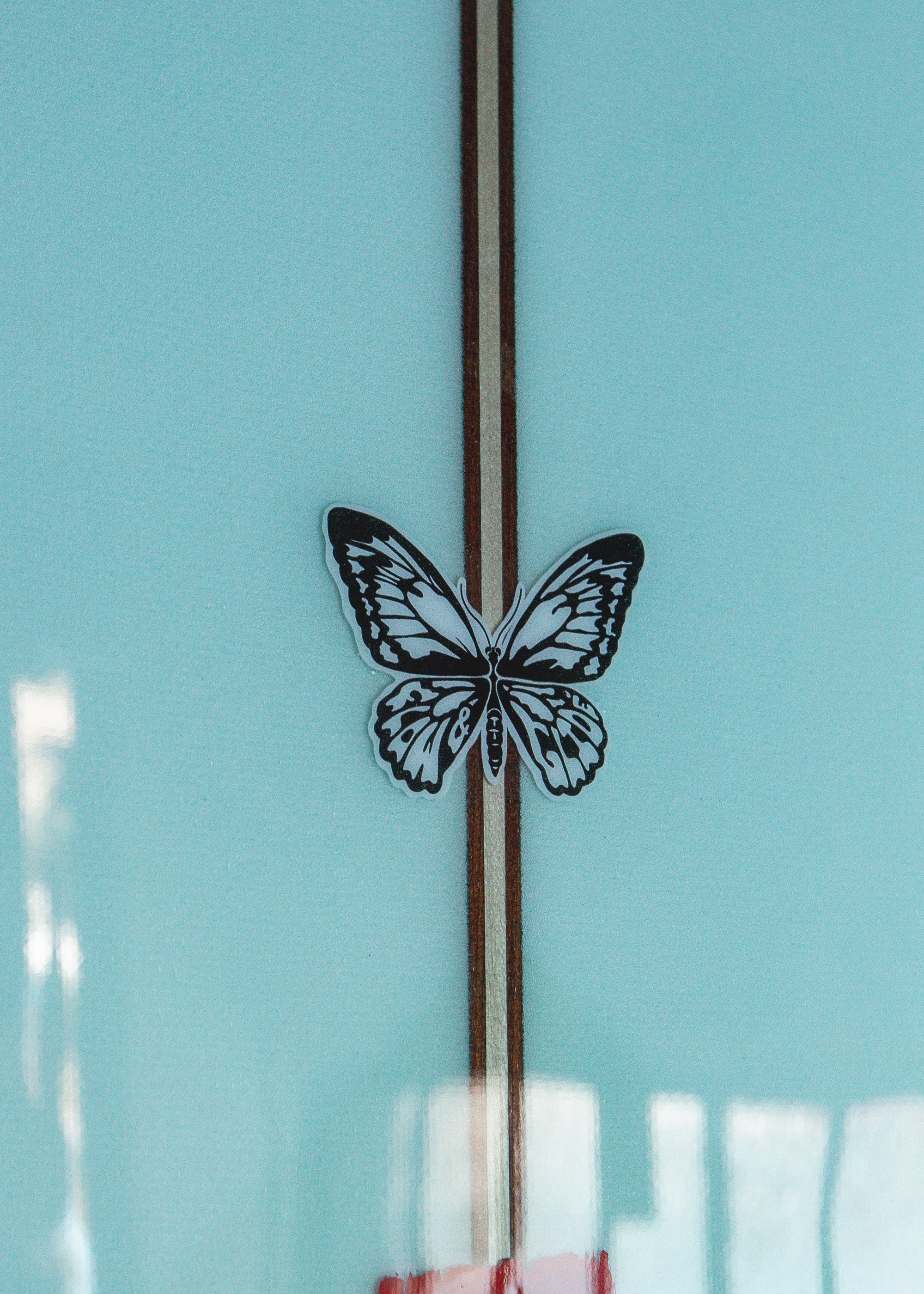 9'6 Monarch Swallow Tail in Aqua Marine Transluscent Gloss - Image 9