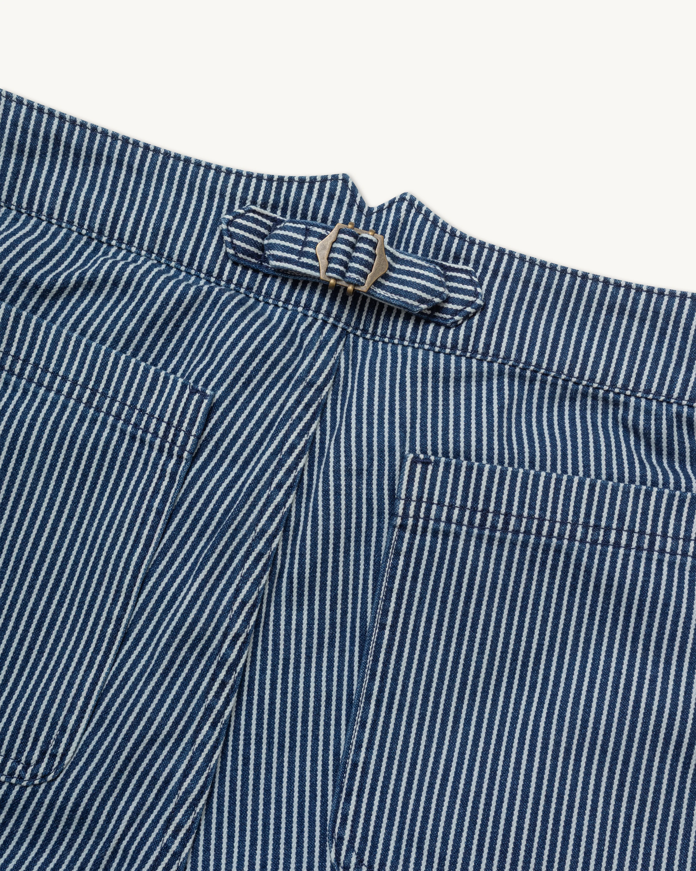 Courier Pant in Indigo Hickory Stripe {Deadstock} - Image 11