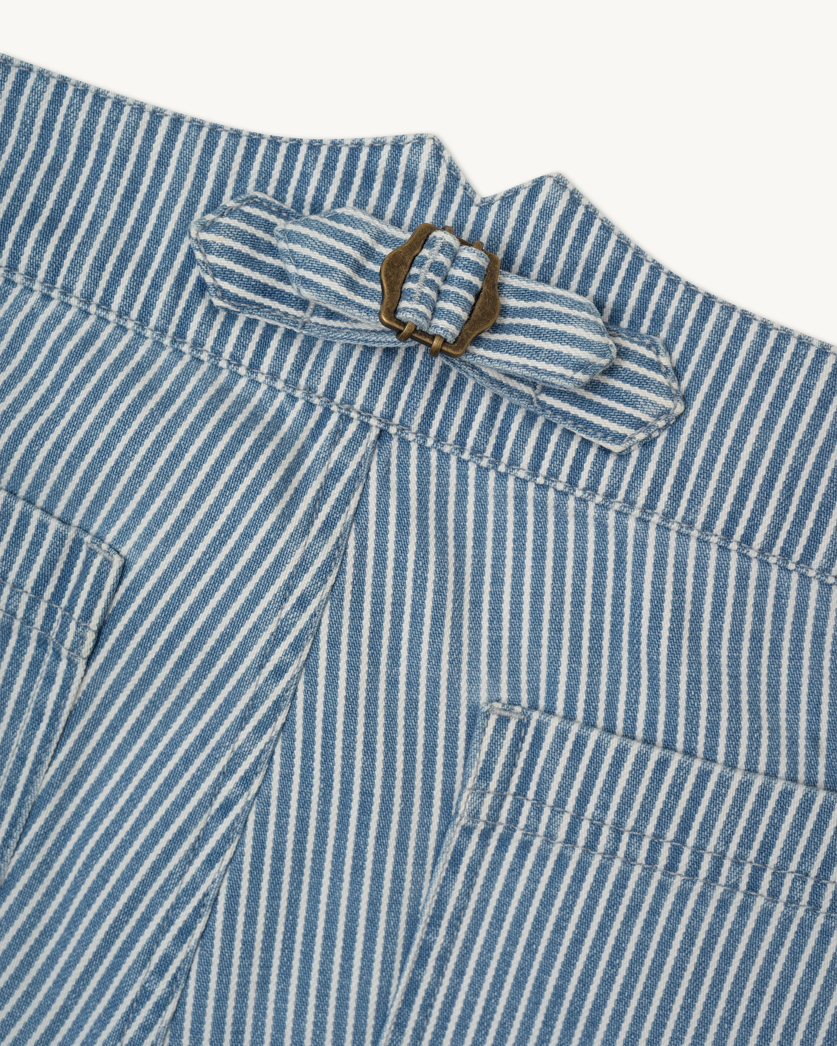 Courier Pant in Indigo Hickory Stripe {Deadstock} - Image 6