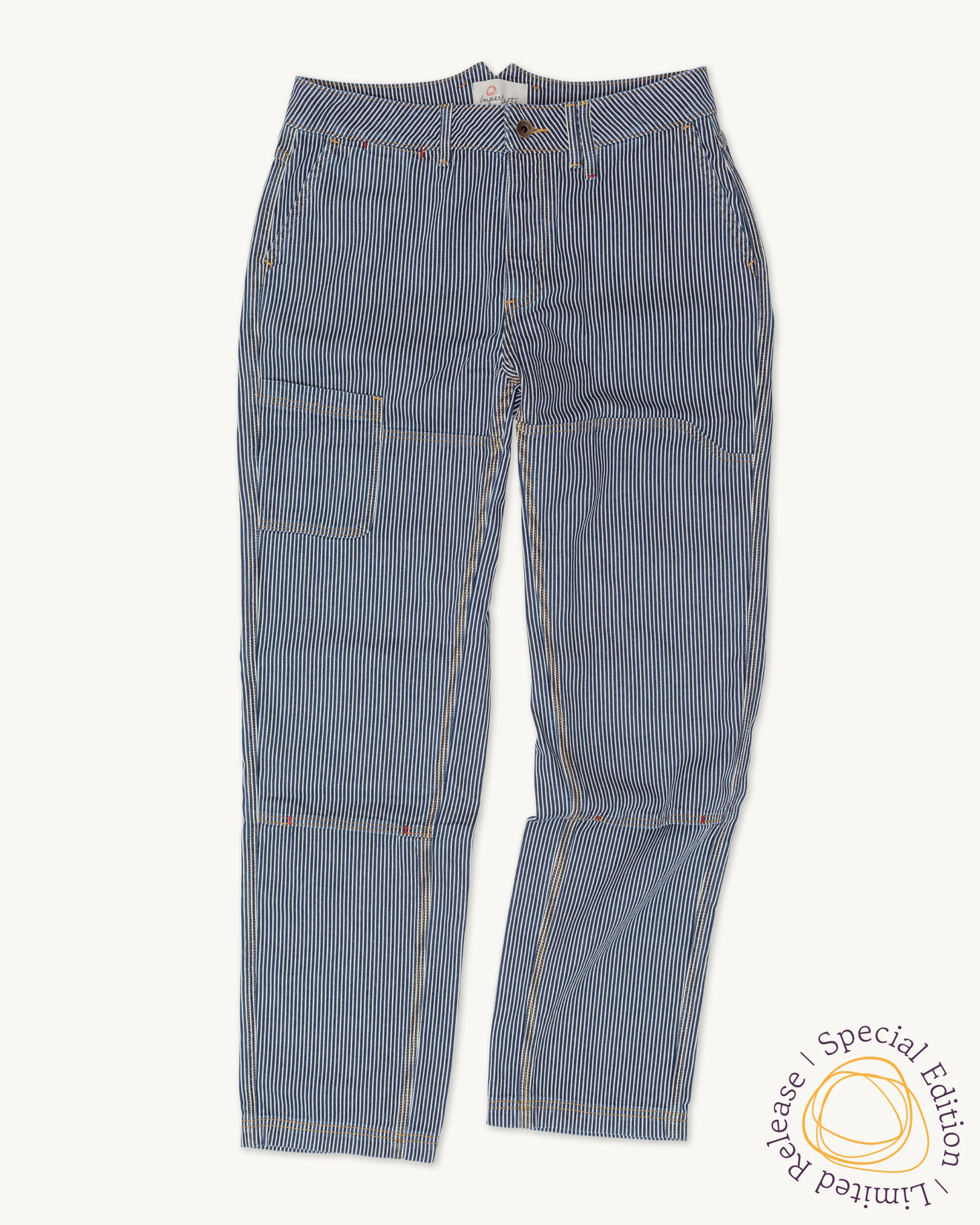 Courier Pant OG Fit in Indigo Hickory Stripe - Image 10