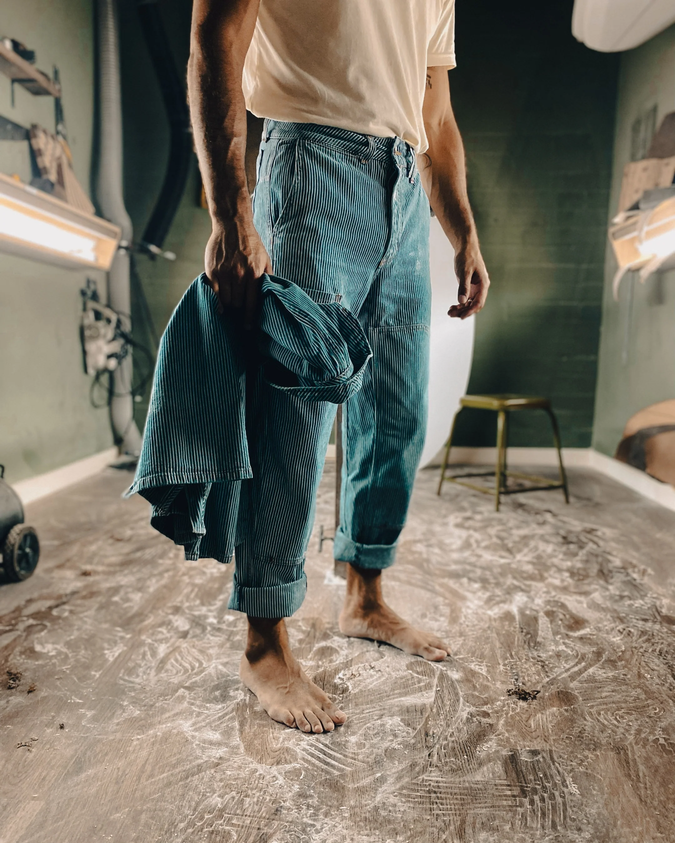 Courier Pant OG Fit in Indigo Hickory Stripe - Image 11