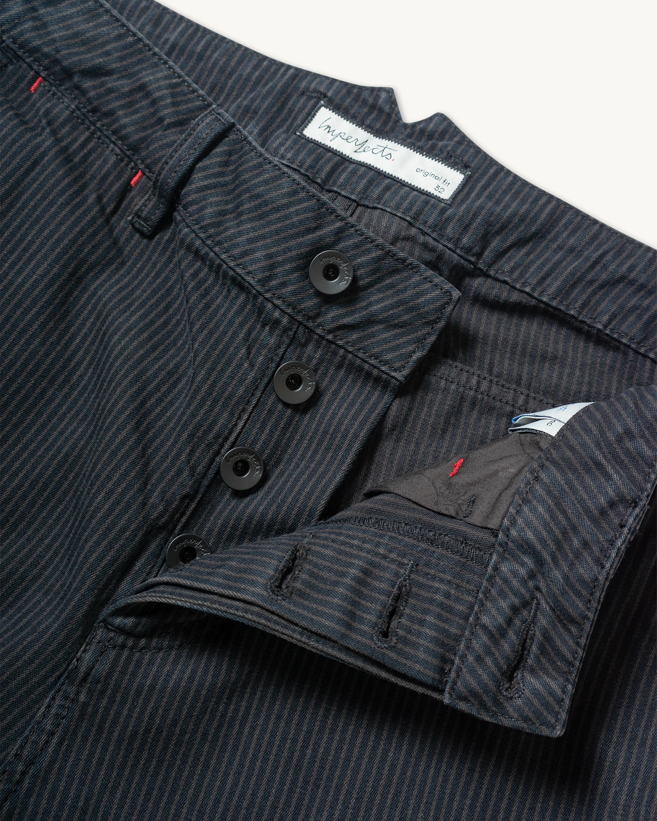 Courier Pant OG Fit in Indigo Hickory Stripe - Image 4