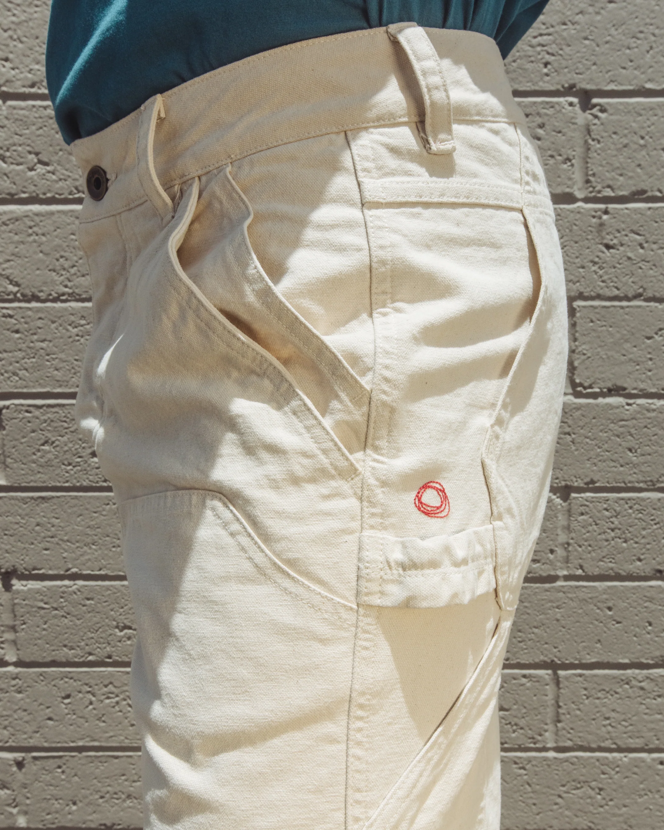 Dungaree Pant in Craft Canvas - Image 4