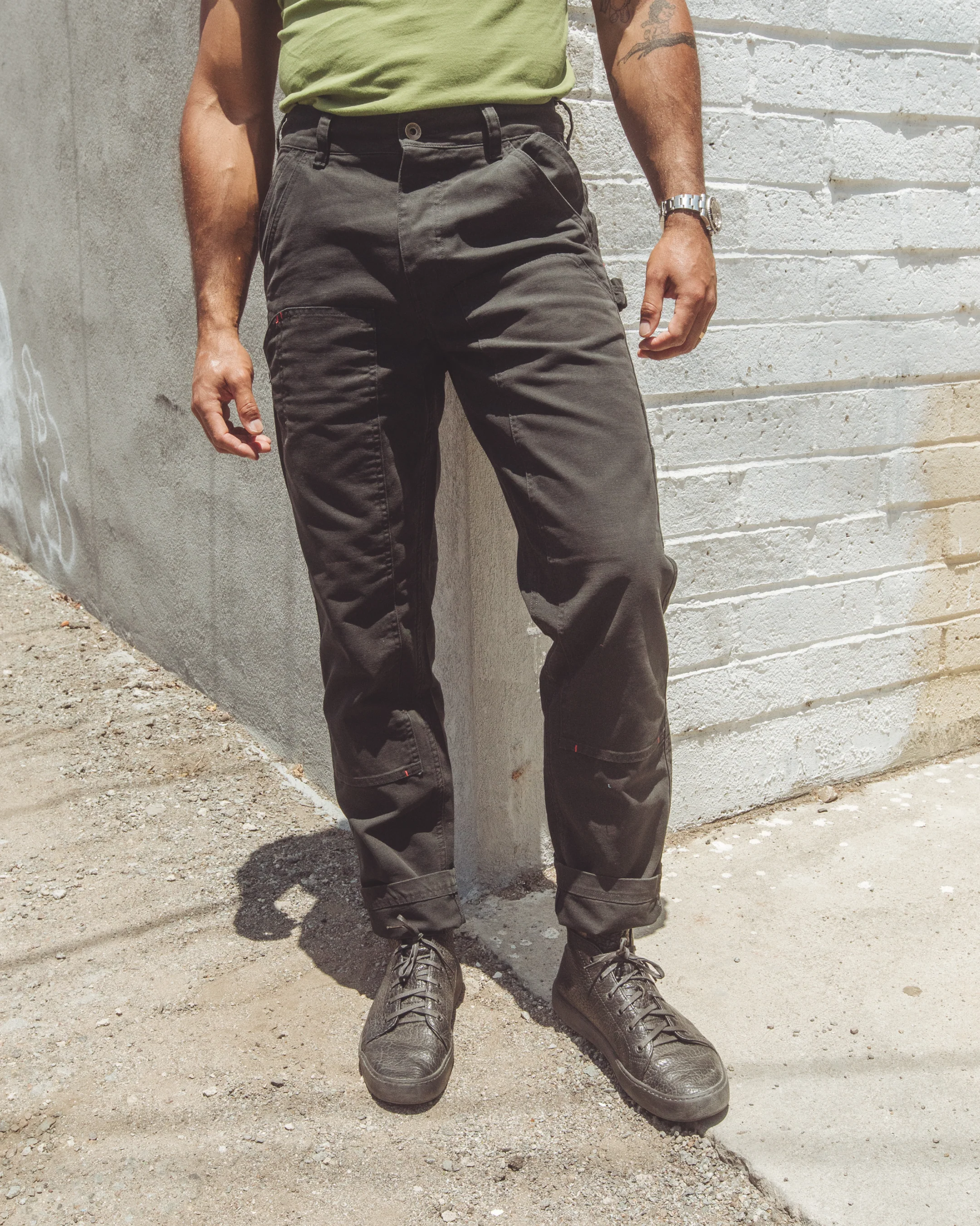 Dungaree Pant in Craft Canvas - Image 9