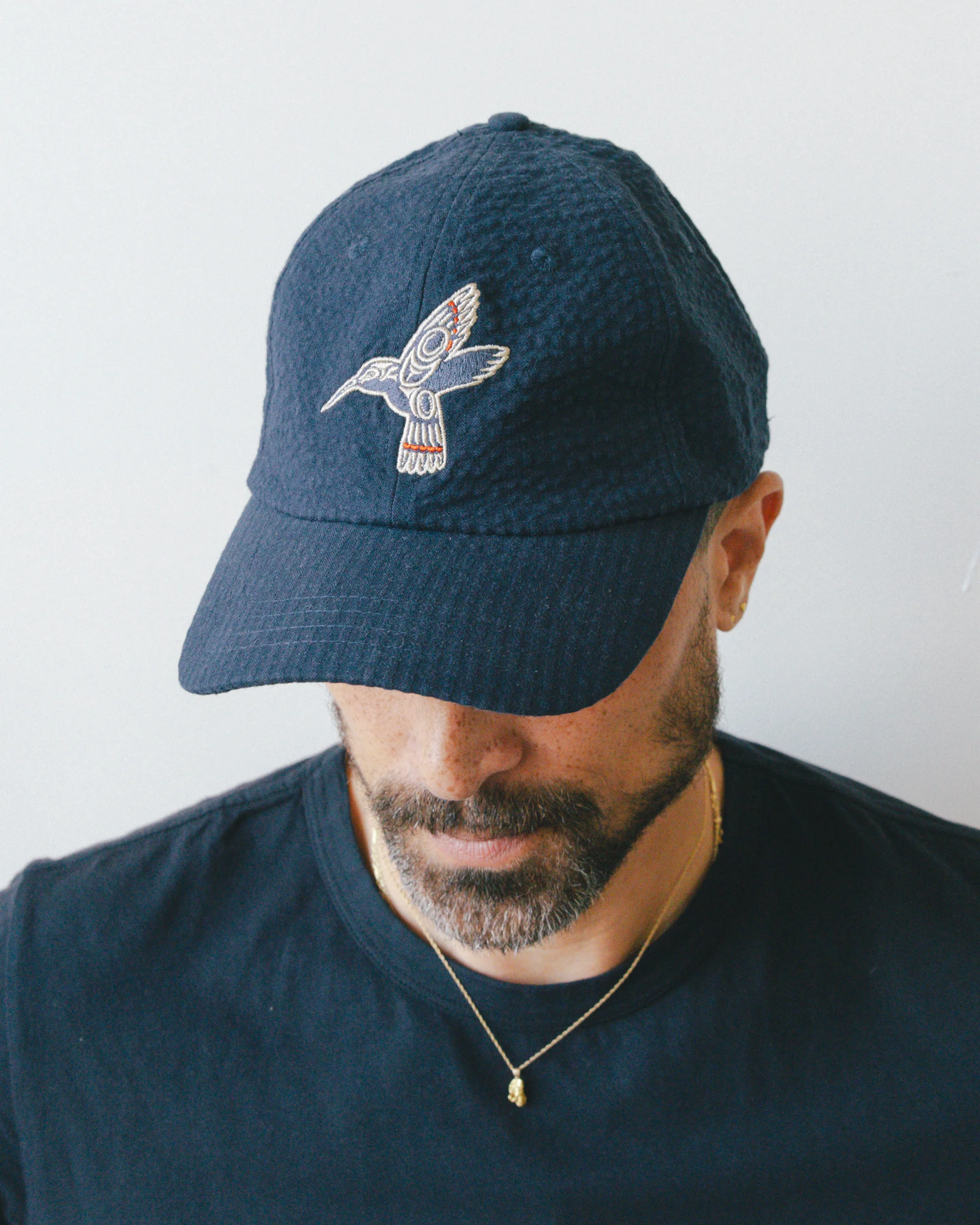 Mr. Lynch's Directors Cap in Summer Seersucker - Image 9