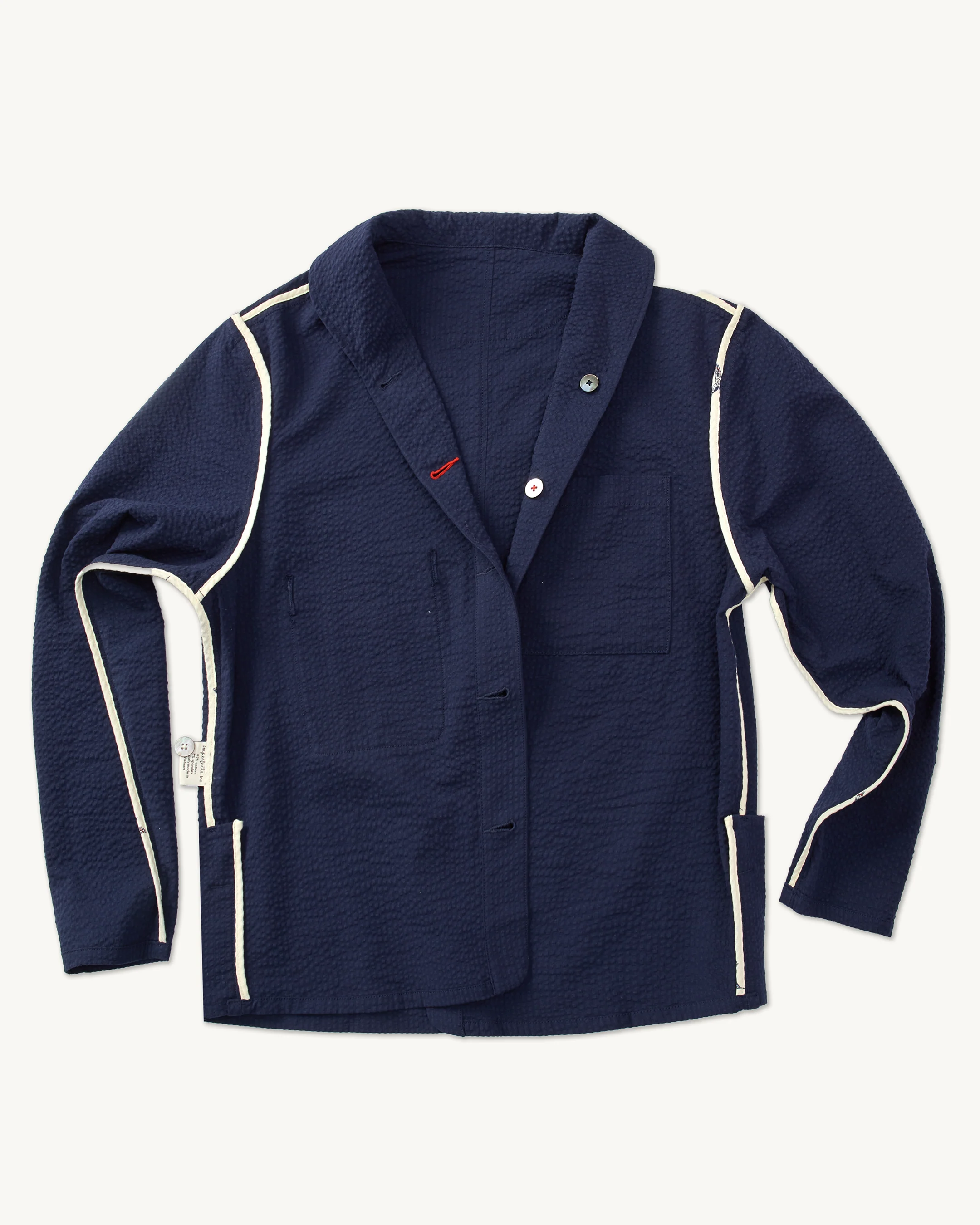Mr. Lynch's Shepherds Shirt in Summer Seersucker - Image 3