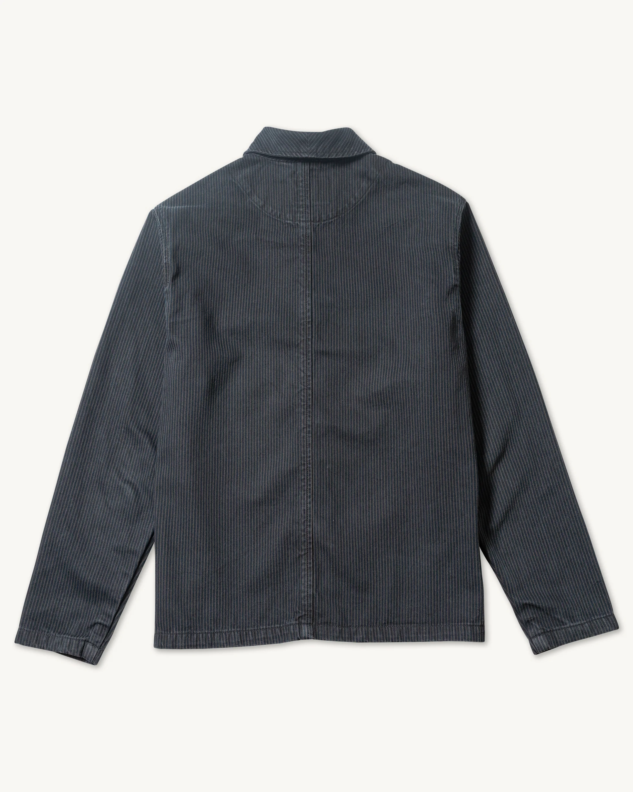 Shepherds Shirt in Indigo Hickory Stripe - Image 6