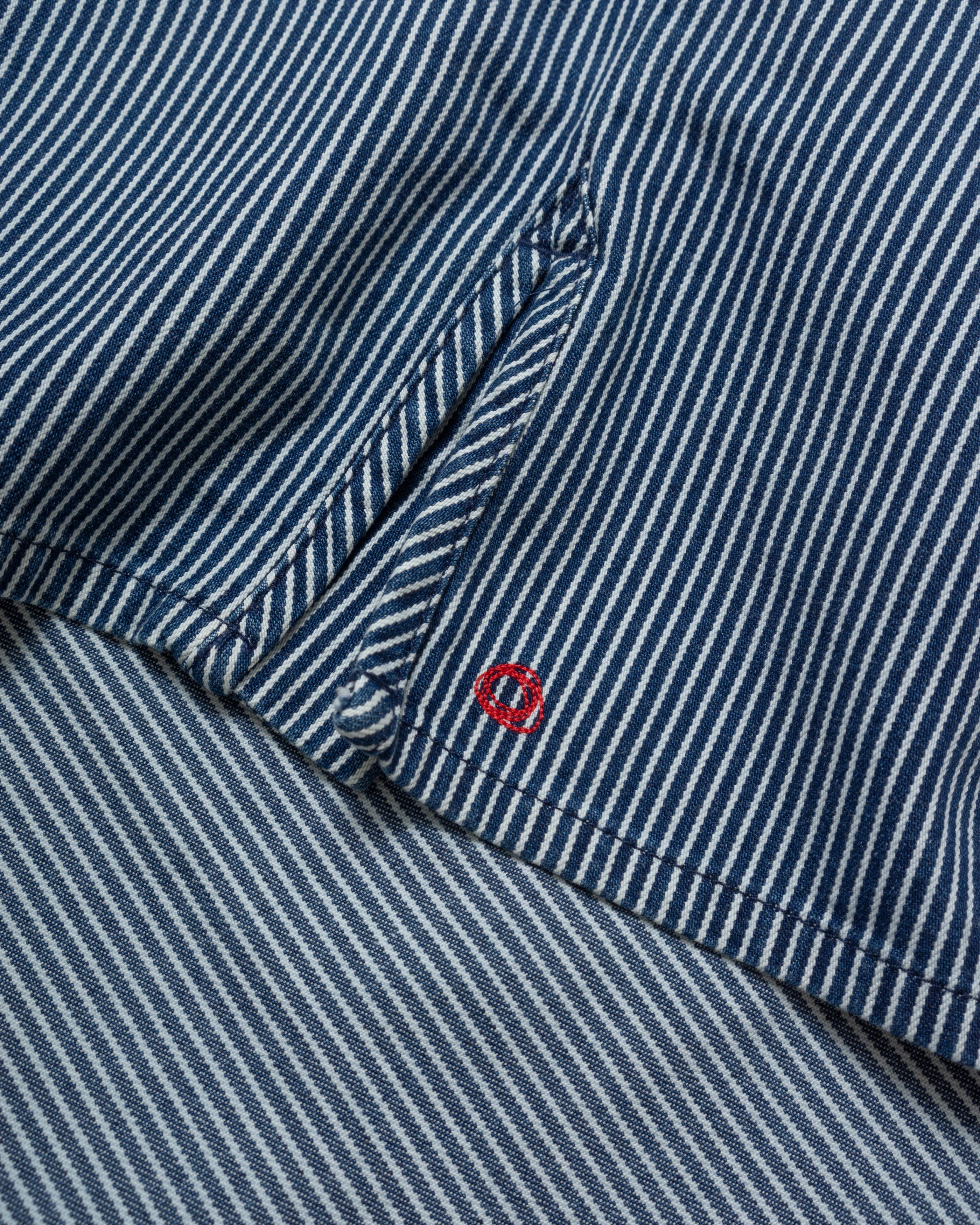 Shepherds Shirt in Indigo Hickory Stripe {Deadstock} - Image 12