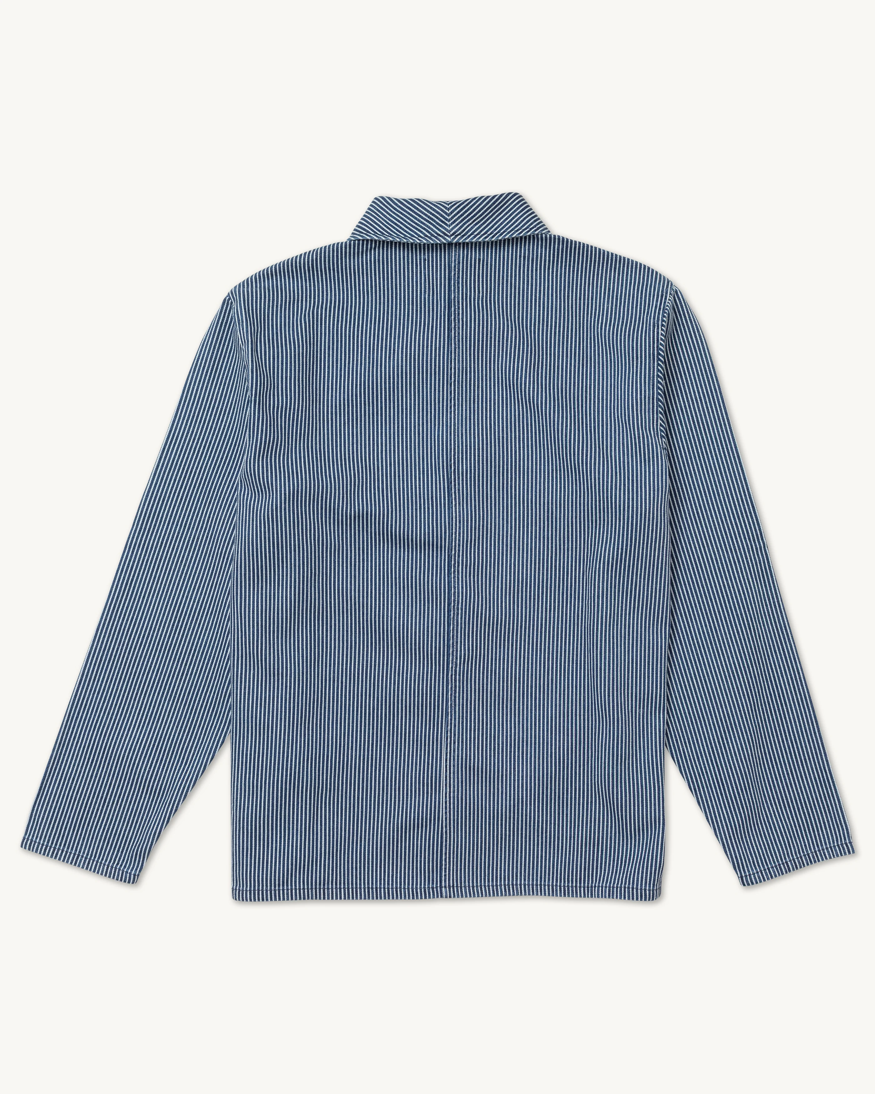 Shepherds Shirt in Indigo Hickory Stripe {Deadstock} - Image 14