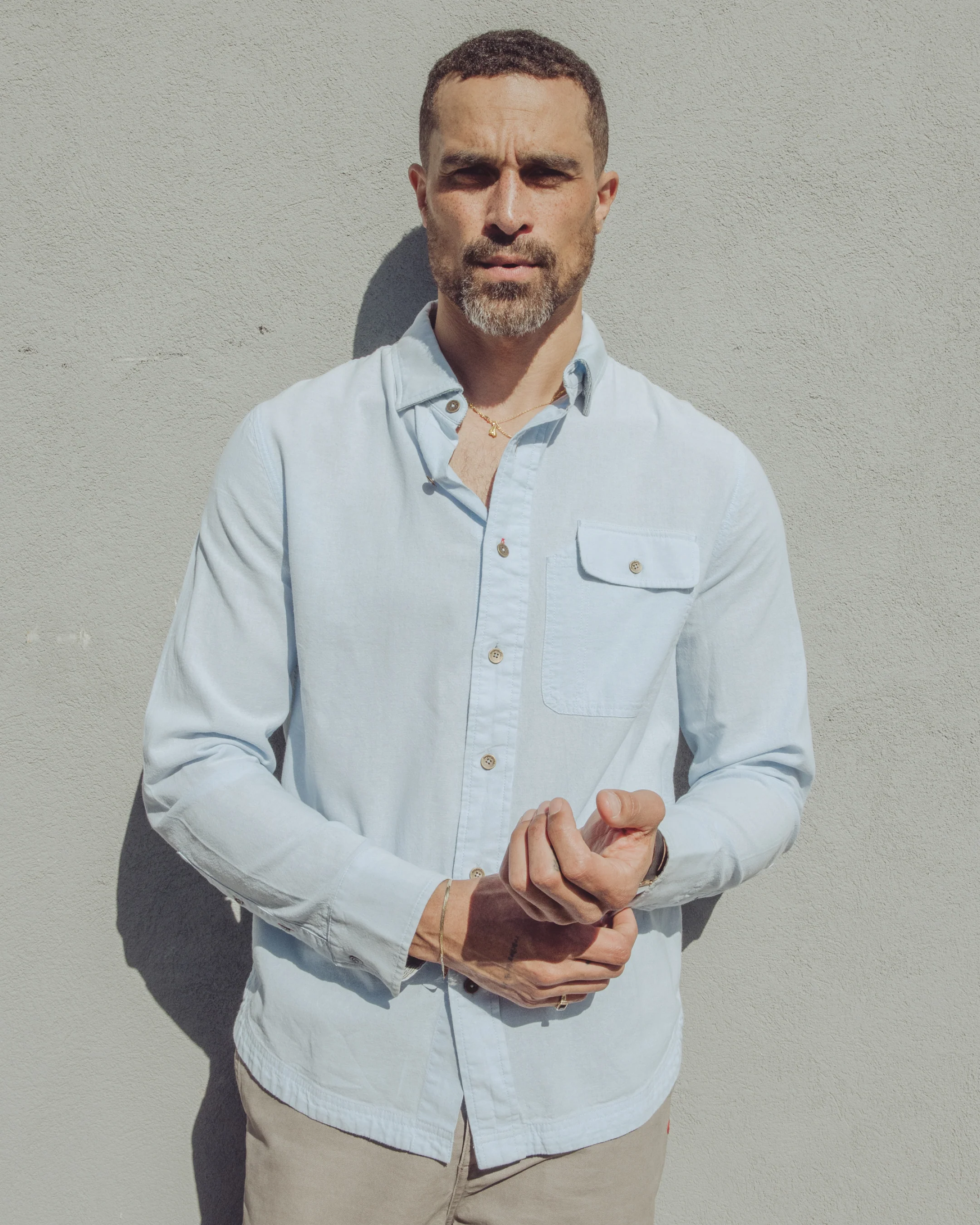 Tradesman Button-Down in Chambray - Image 2