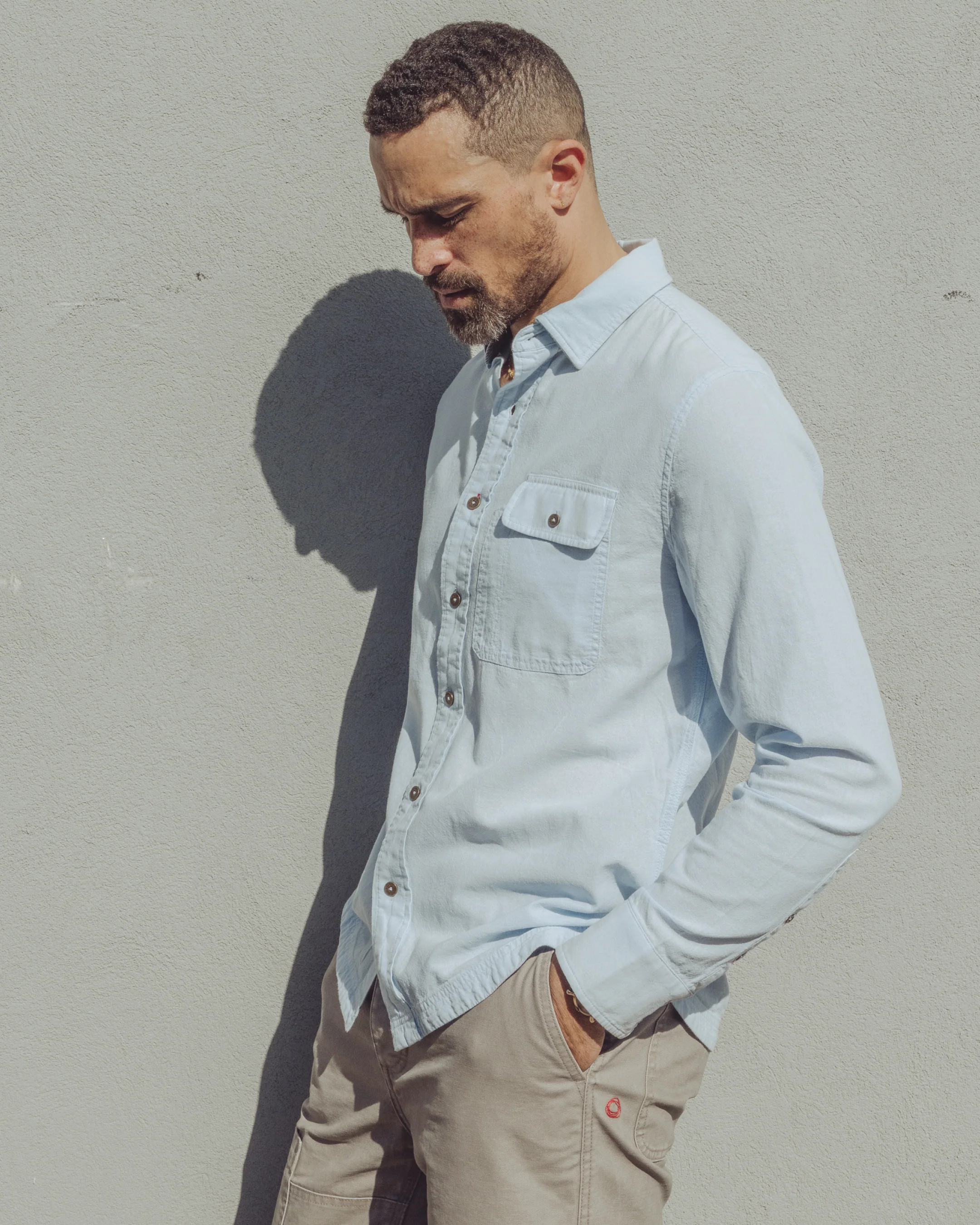 Tradesman Button-Down in Chambray - Image 5