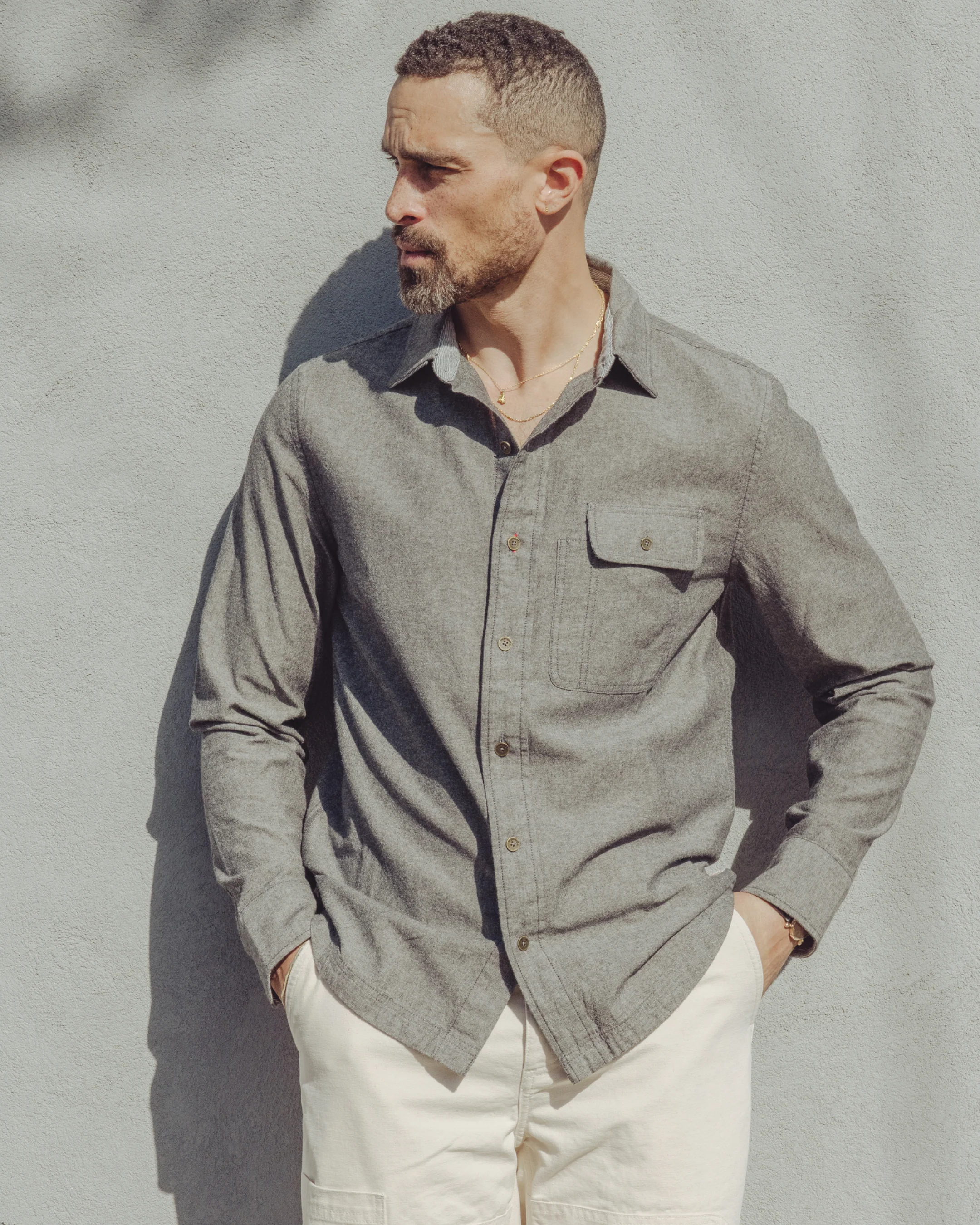 Tradesman Button-Down in Chambray - Image 9