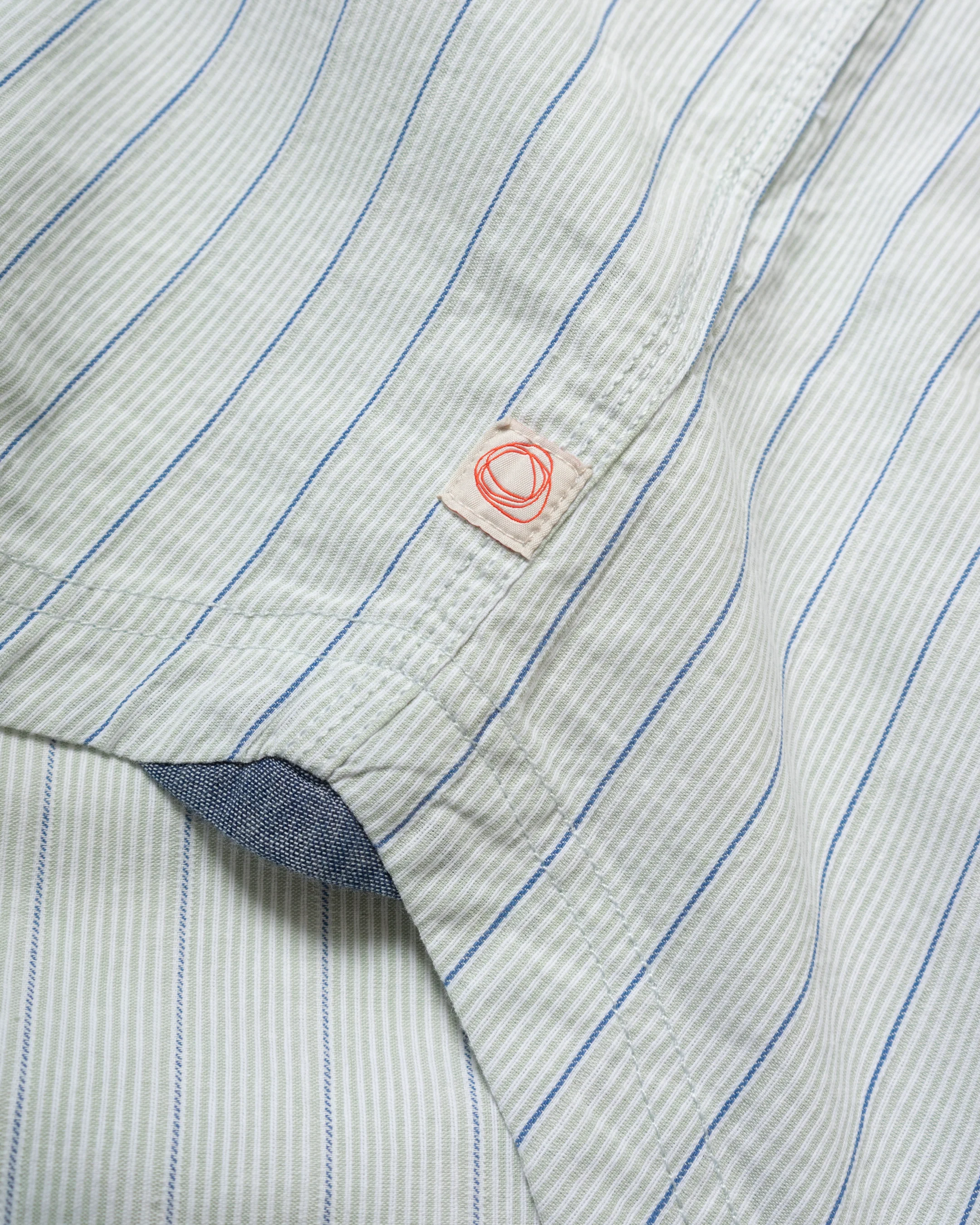 Tradesman Button-Down in Striped Chambray - Image 4