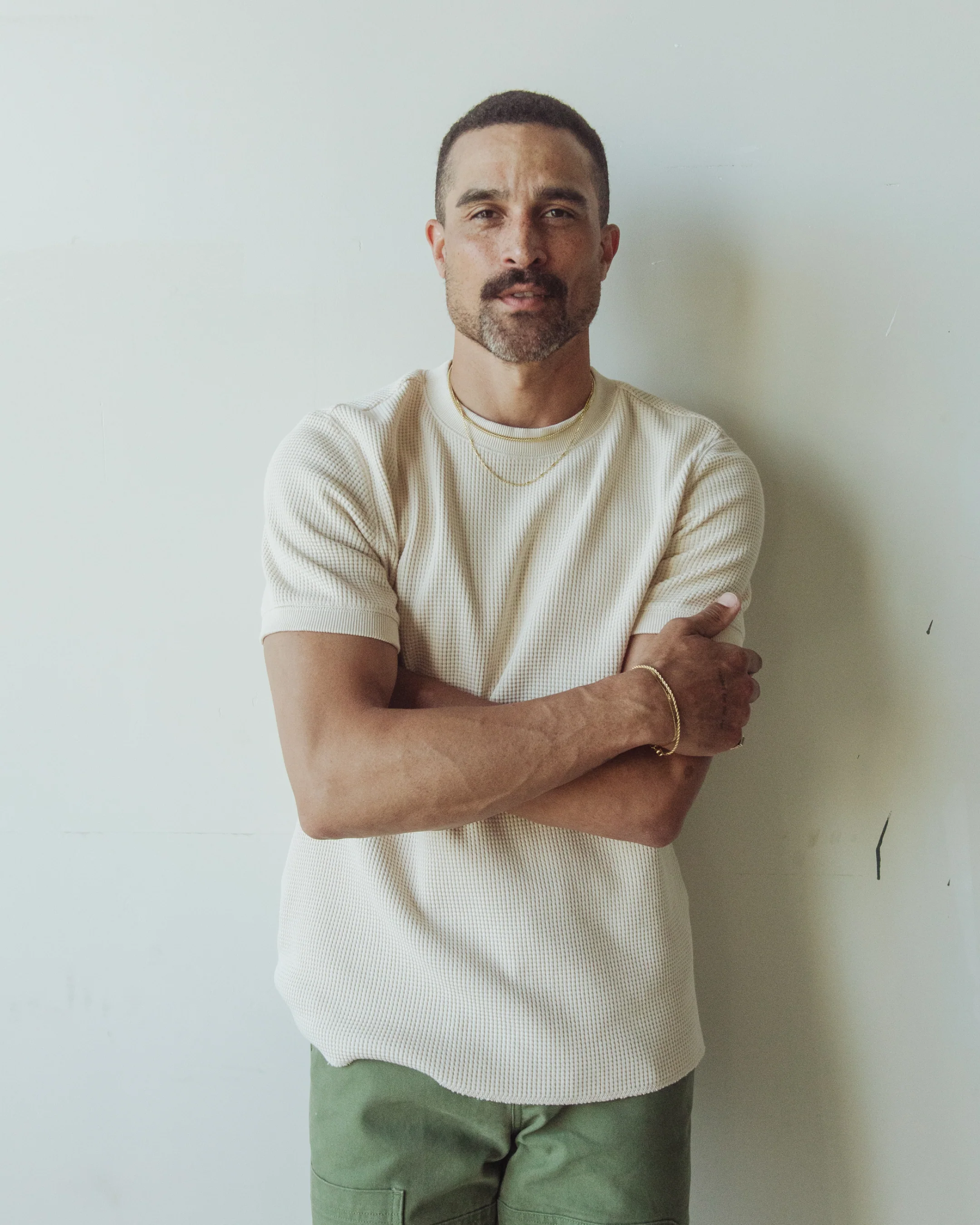 Waffle Crew in Heavyweight Waffle Knit - Image 10