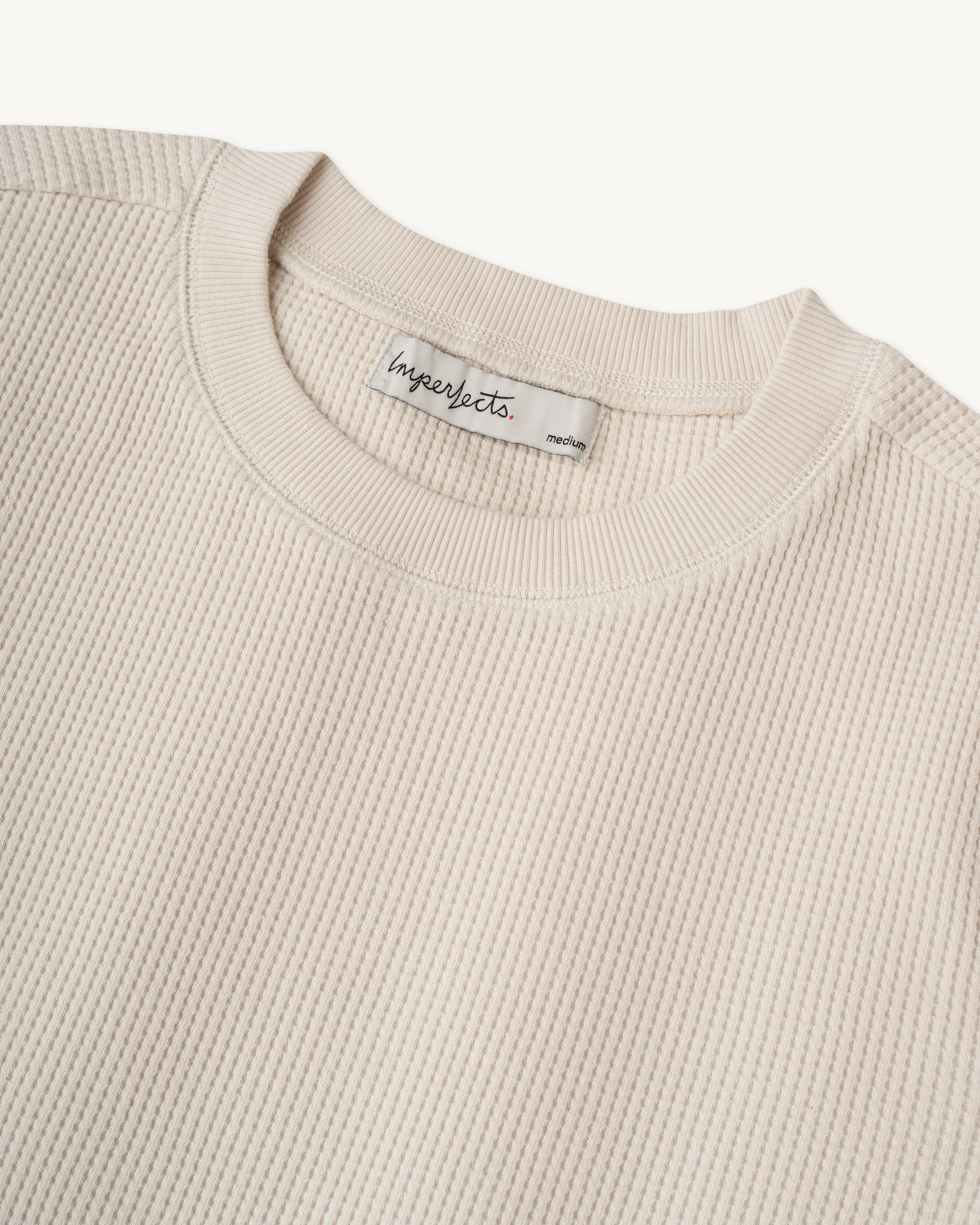 Waffle Crew in Heavyweight Waffle Knit - Image 9